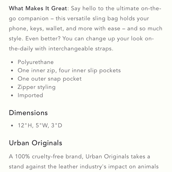 NWT Liberty Sling bag - Picture 4 of 5